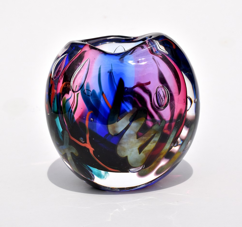 Small freeform glass blown piece.